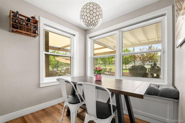 Dining room, Interior, Wood Texture Flooring