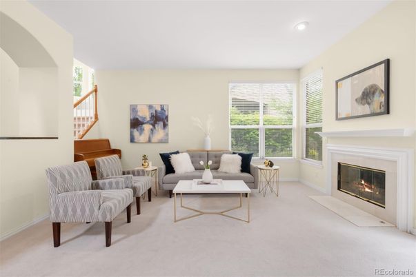 Fireplace, Interior, Living room, Recessed Lighting