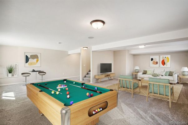 Billiard Table, Game Room, Interior, Living room