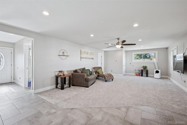 Interior, Living room, Recessed Lighting