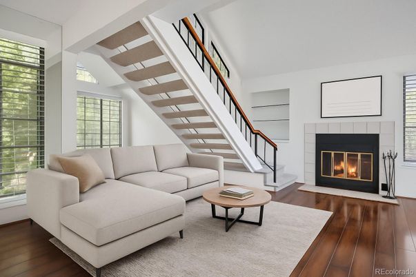 Fireplace, Interior, Living room, Wood Texture Flooring