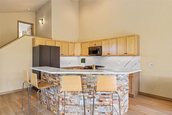 Interior, Kitchen, Wood Texture Flooring