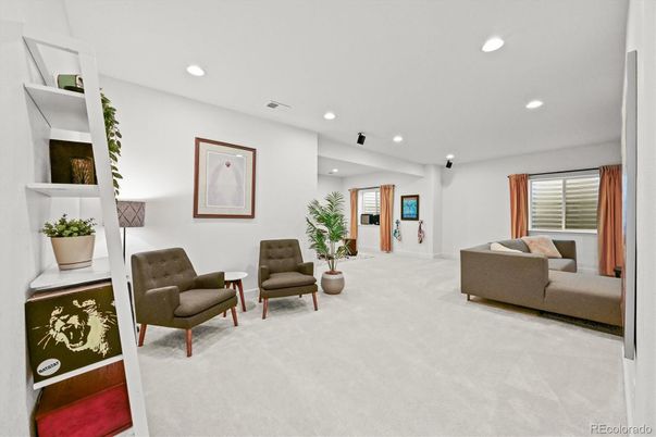 Interior, Living room, Recessed Lighting