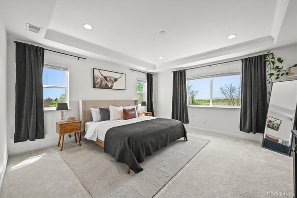 Bedroom, Interior, Recessed Lighting