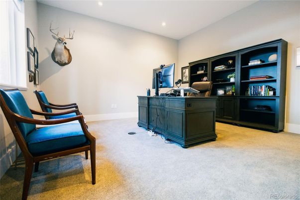Home Office, Interior, Recessed Lighting