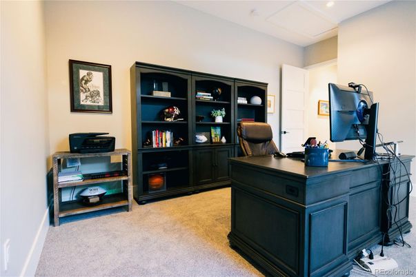 Home Office, Interior, Recessed Lighting