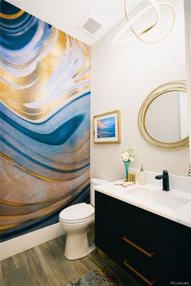 Bathroom, Interior, Wood Texture Flooring
