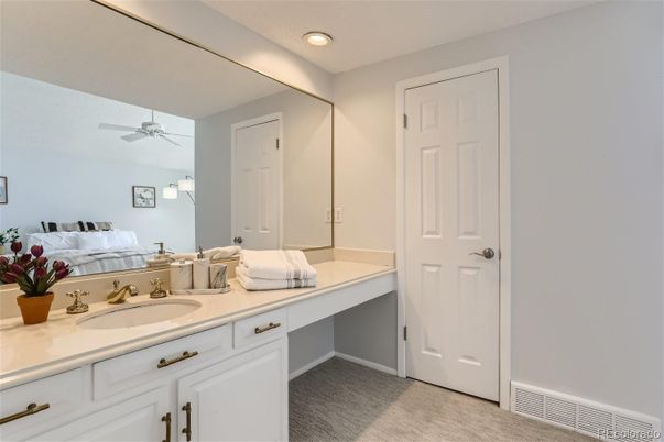 Bathroom, Bedroom, Dual Sink Vanities, Interior, Recessed Lighting