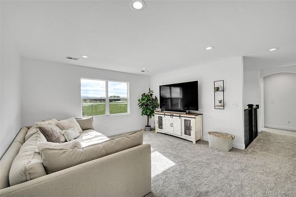 Interior, Living room, Recessed Lighting