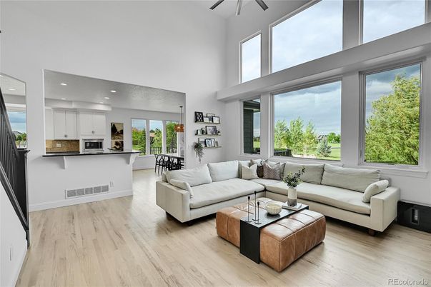 Dining room, Interior, Kitchen, Living room, Pendant Lights, Recessed Lighting, Stainless Steel Appliances, Wood Texture Flooring