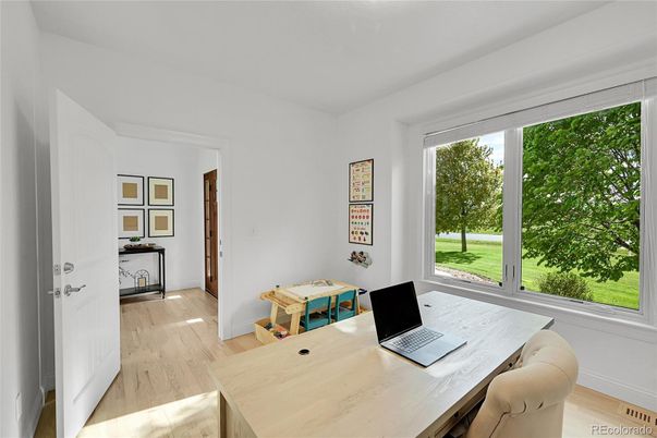 Home Office, Interior, Wood Texture Flooring