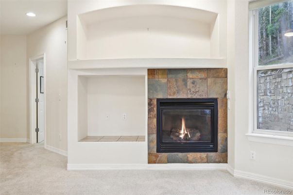 Fireplace, Interior, Recessed Lighting