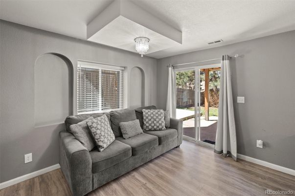 Chandelier, Interior, Living room, Wood Texture Flooring
