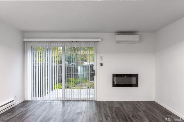Empty room, Fireplace, Interior, Wood Texture Flooring