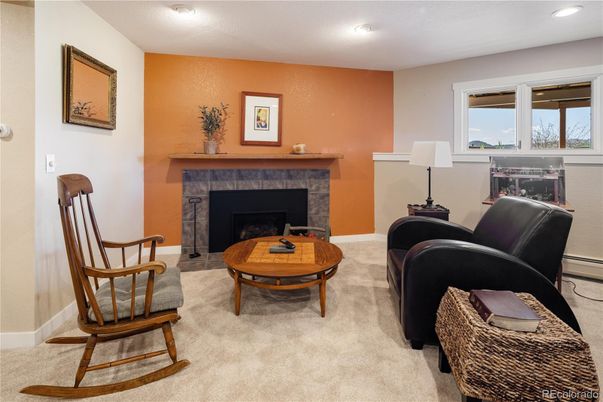 Fireplace, Interior, Living room, Recessed Lighting