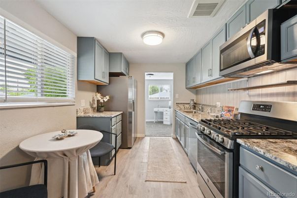 Interior, Kitchen, Wood Texture Flooring