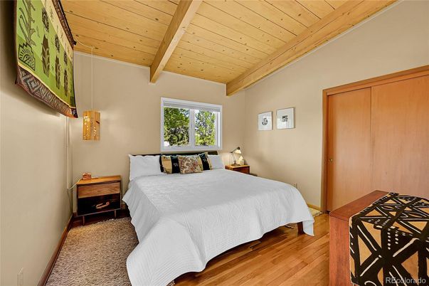 Bedroom, Interior, Wooden Beams, Wooden Ceilings, Wood Texture Flooring