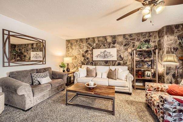 Interior, Living room, Stone Walls