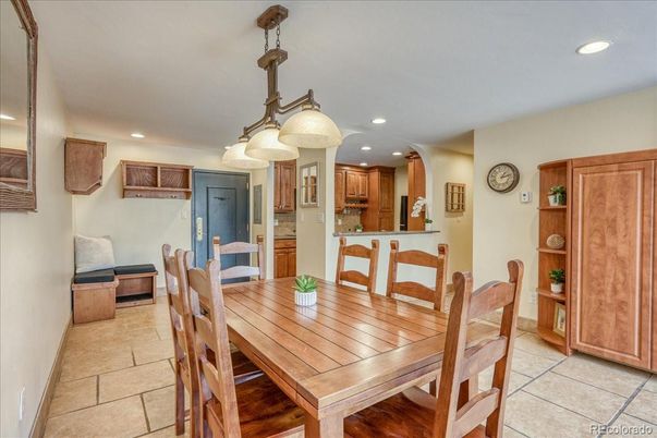 Dining room, Interior, Kitchen, Pendant Lights, Recessed Lighting