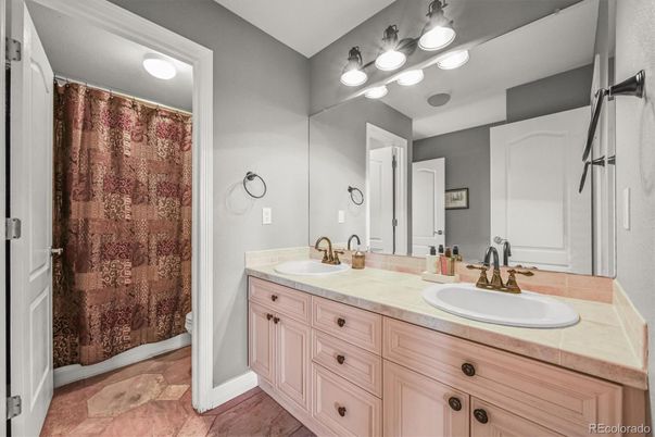 Bathroom, Dual Sink Vanities, Interior, Tile Countertops