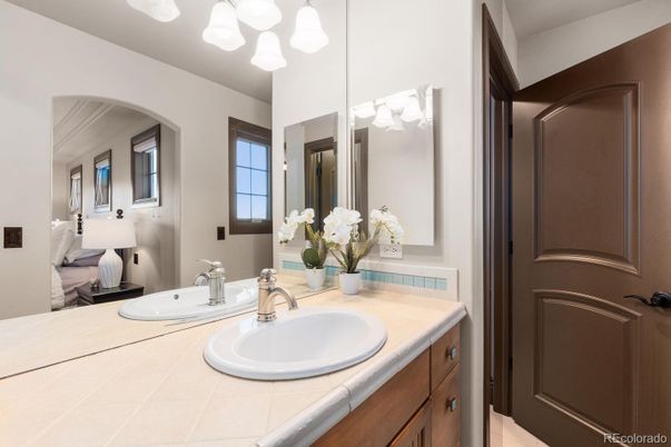 Bathroom, Dual Sink Vanities, Interior, Tile Countertops