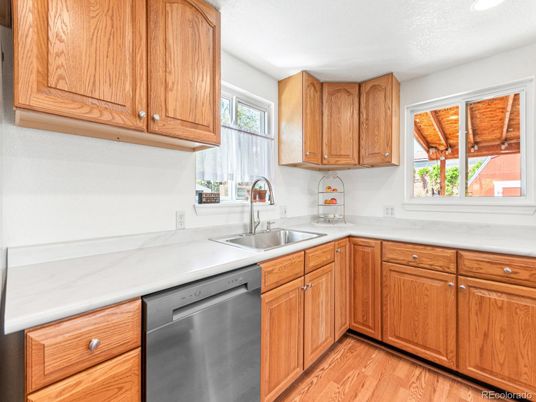 Interior, Kitchen, Wood Texture Flooring