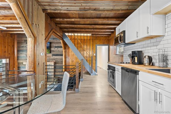 Interior, Kitchen, Wooden Beams, Wooden Ceilings, Wood Texture Flooring, Wooden Walls