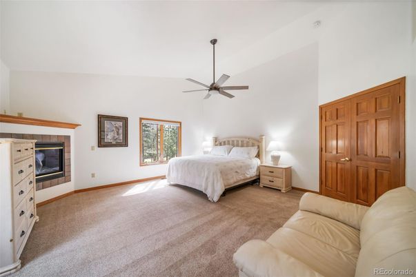 Bedroom, Fireplace, Interior