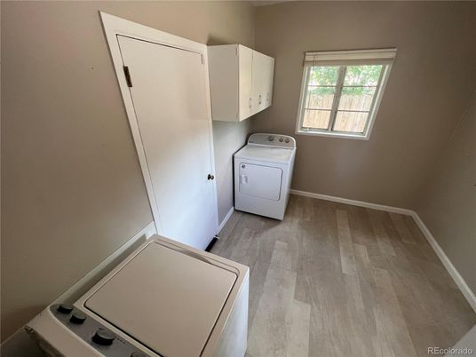 Interior, Washer, Wood Texture Flooring