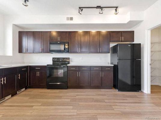 Interior, Kitchen, Wood Texture Flooring