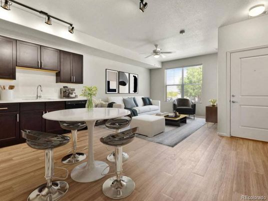 Interior, Kitchen, Living room, Wood Texture Flooring