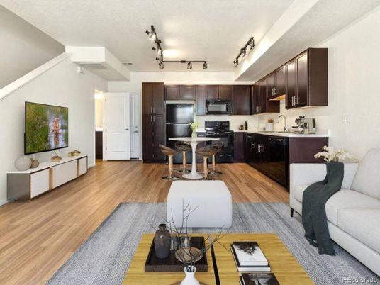 Dining room, Interior, Kitchen, Living room, Wood Texture Flooring