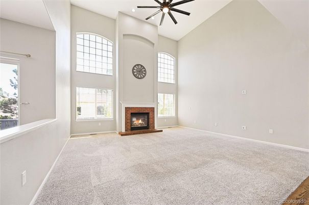 Empty room, Fireplace, Interior