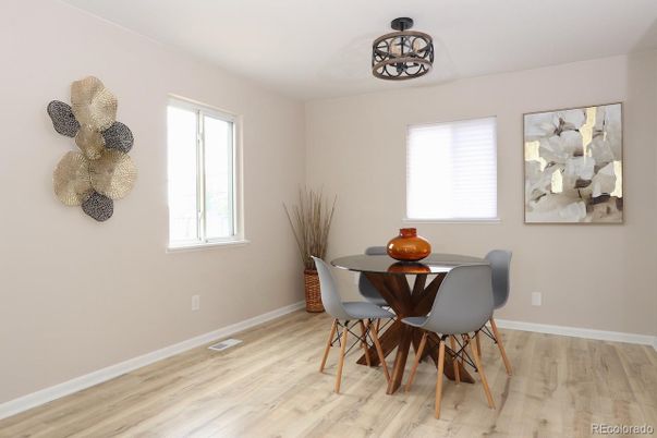 Dining room, Interior, Wood Texture Flooring