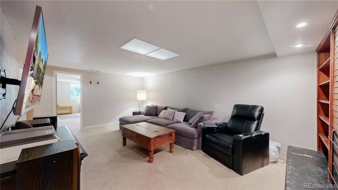Interior, Living room, Recessed Lighting