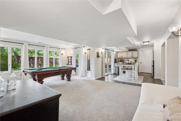 Billiard Table, Game Room, Interior, Kitchen