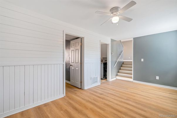 Empty room, Interior, Kitchen, Wood Texture Flooring