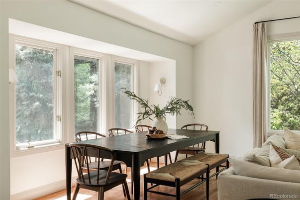 Dining room, Interior, Wood Texture Flooring