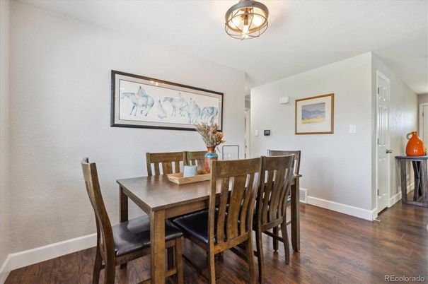 Dining room, Interior, Wood Texture Flooring