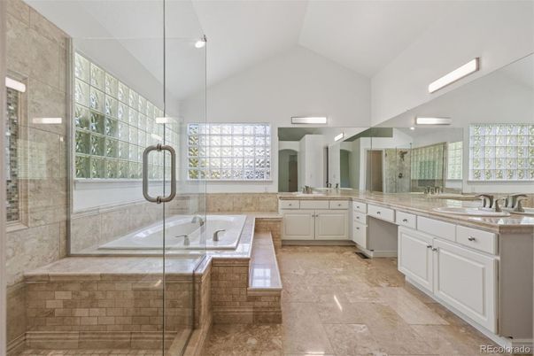 Bathroom, Dual Sink Vanities, Glass Shower, Interior