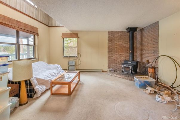 Empty room, Fireplace, Interior, Stone Walls