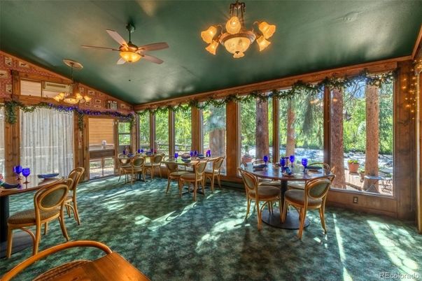 Chandelier, Dining room, Interior, Sun Room