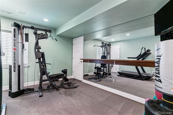 Fitness Equipment, Interior, Recessed Lighting