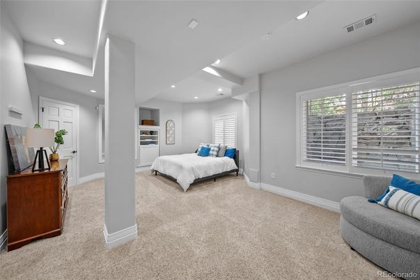 Bedroom, Interior, Recessed Lighting