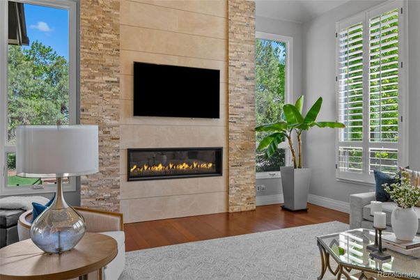 Fireplace, Interior, Stone Walls, Wood Texture Flooring