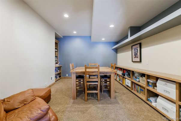 Dining room, Interior, Recessed Lighting