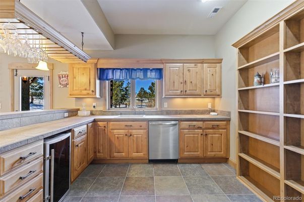 Interior, Kitchen, Stainless Steel Appliances, Tile Countertops