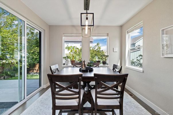 Dining room, Interior, Wood Texture Flooring