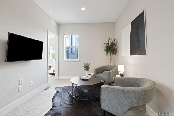 Interior, Living room, Recessed Lighting