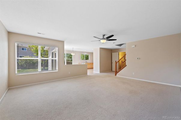 Empty room, Interior, Pendant Lights, Recessed Lighting